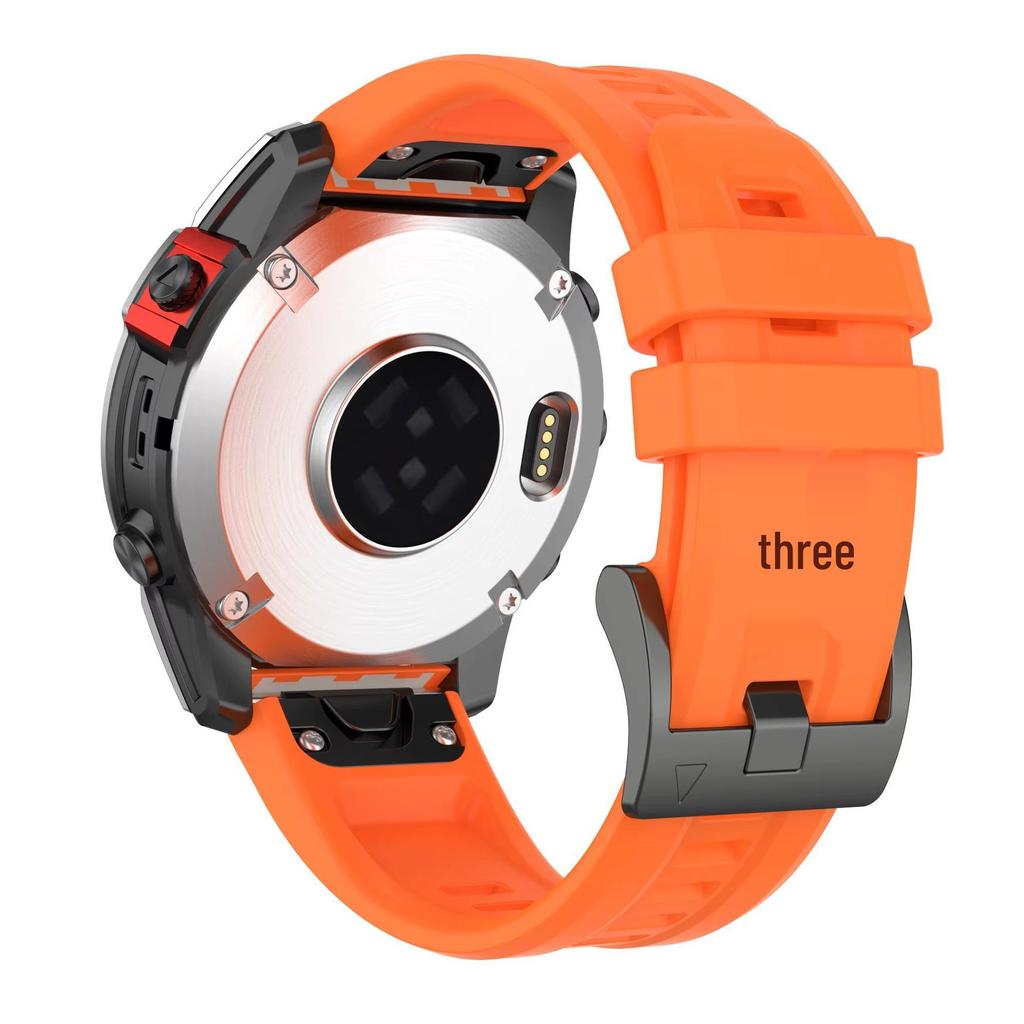 Силиконовый ремешок для часов Garmin Fenix 7/7s/7X Pro с быстросъемным креплением, стиль как у официального для моделей Fenix 5/6/935