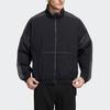 Adidas Colorblock Long Sleeve Sports Jacket Men Outerwear Black HD0077