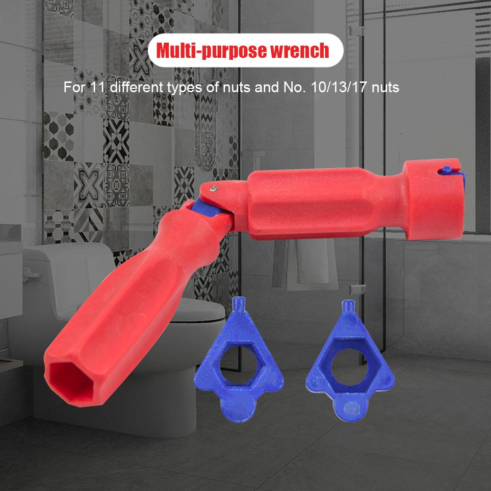 Профессиональный гаечный ключ для ремонта сиденья унитаза Универсальный гаечный ключ для установки сиденья унитаза Легкое ослабление Фитинги для ватерклозета