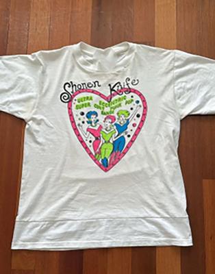 Белая футболка с рисунком группы Shonen Knife, унисекс, все размеры от S до 45XL, 1F1883, футболка унисекс