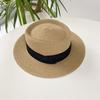 Wide Brim Sunscreen Bucket Hat Korean Style Women's Sun Hat Simple Straw Woven Hat  Travel