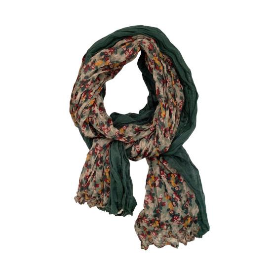 Ladies Shawl Scarf Floral Print Versatile Comfortable Bright Color Shawl Wrap Soft-textured Winter Accessory