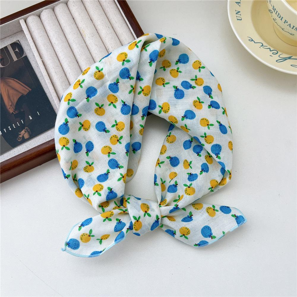 Маленький квадратный шарф из хлопка и льна, шелковый шарф, женский, весна и осень, новый стиль, художественный и универсальный, модный, темпераментный шарф-повязка на голову