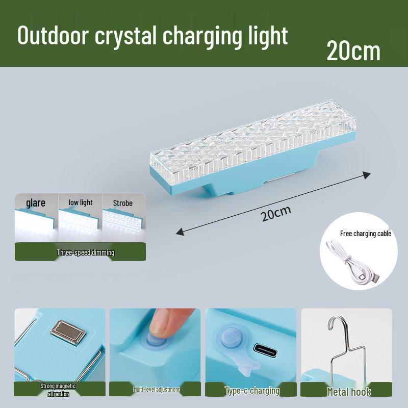 LED High-Quality Crystal Strip Lamp: Super Bright, Energy-Saving Lighting for Home, Dorm, Fill Light, and Photography.