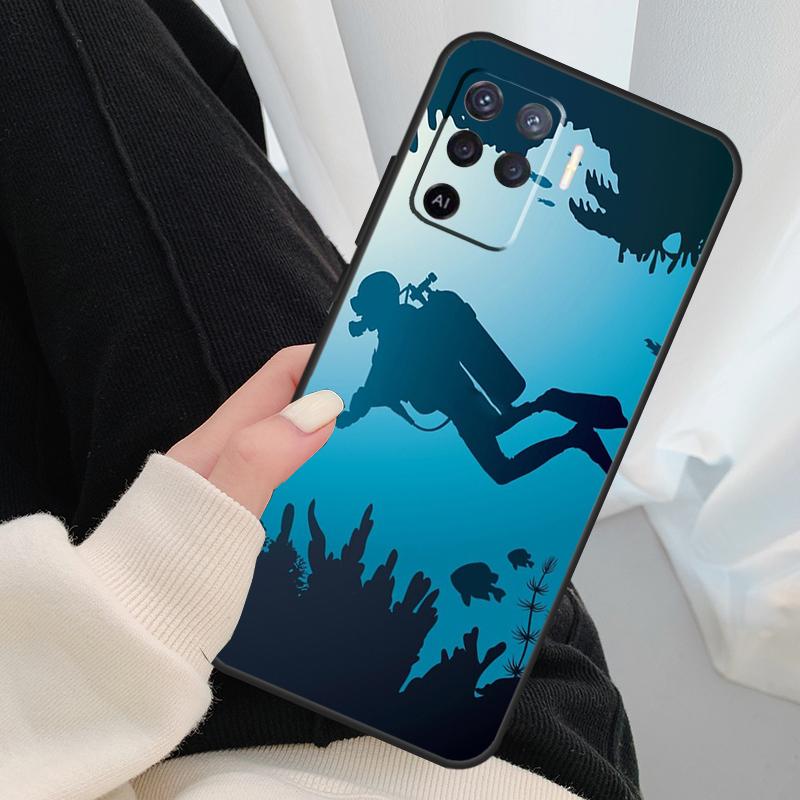 Чехол для дайвинга, подводного плавания, пещерного спелеологии для Oppo A40 A60 A80 A5 Pro A15 A16 A17 A57 A77 A94 A74 A54 A76 A96 A18 A38 A58 A78 A98
