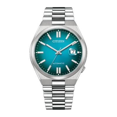 Мужские автоматические часы Tsuyosa Sapphire NJ0151-88X Серебристые