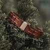 BOBO BIRD 2021 New Women's Handmade Wooden Watch, Exquisite Lightweight Watch (Red Sandalwood)