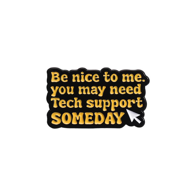 Значок на клавиатуру «Кошка в виде креативного мультяшного кота»: Брошь «Трансграничный программист»