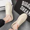 Men'S Canvas Slippers Summer New Outdoor Non Slip Soft Bottom Fashion Men'S Casual Slippers Party Sandals Half Slippers