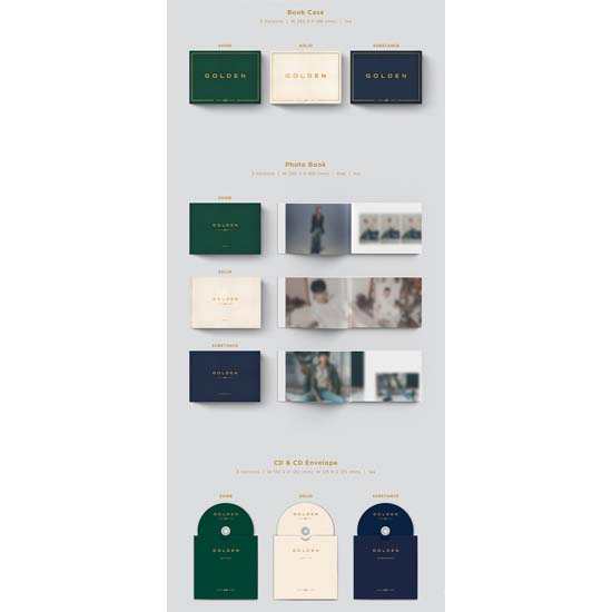 [Предзаказ] Jung Kook (BTS) - сет соло альбомов GOLDEN (POB от WEVERSE)