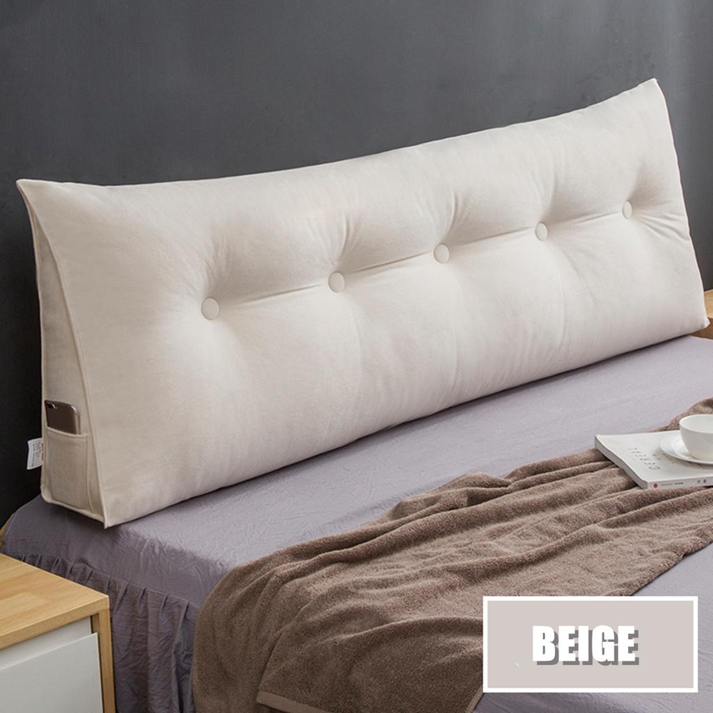 Большая прямоугольная подушка для талии, диван, большая подушка для спинки, кровать, длинный треугольный подголовник, наволочка, подушка-татами, современный домашний декор