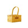 Brown Handheld Woven Flower Basket with Handle Decorative Baskets Gift Storage Basket