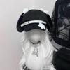 Мода Субкультуры Сладкий Стиль Женские Береты Собачьи Ушки Зимние Аксессуары Кепка Новости Мягкая Ткань Модные Головные Уборы Осень Зима