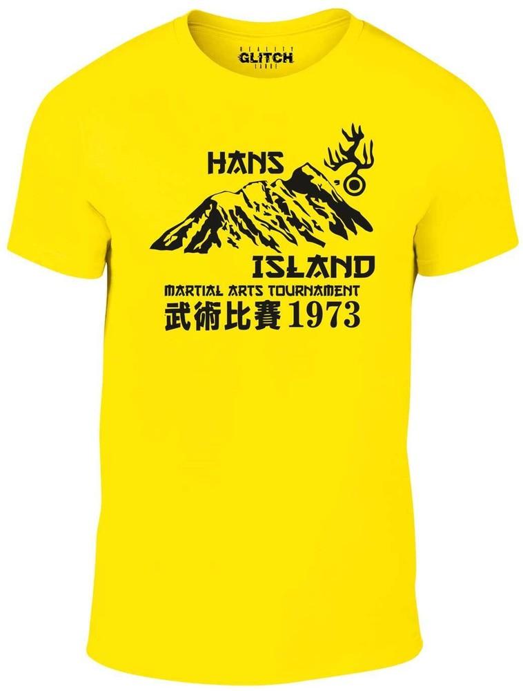 Мужская футболка Hans Island - Кунг-фу Брюс Входит Дракон