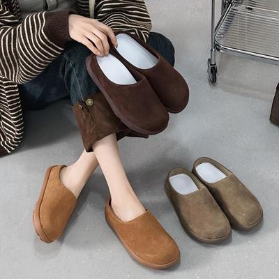 Женские полутапочки от Baotou, новая модная и симпатичная верхняя одежда 2025 года на весну/осень.