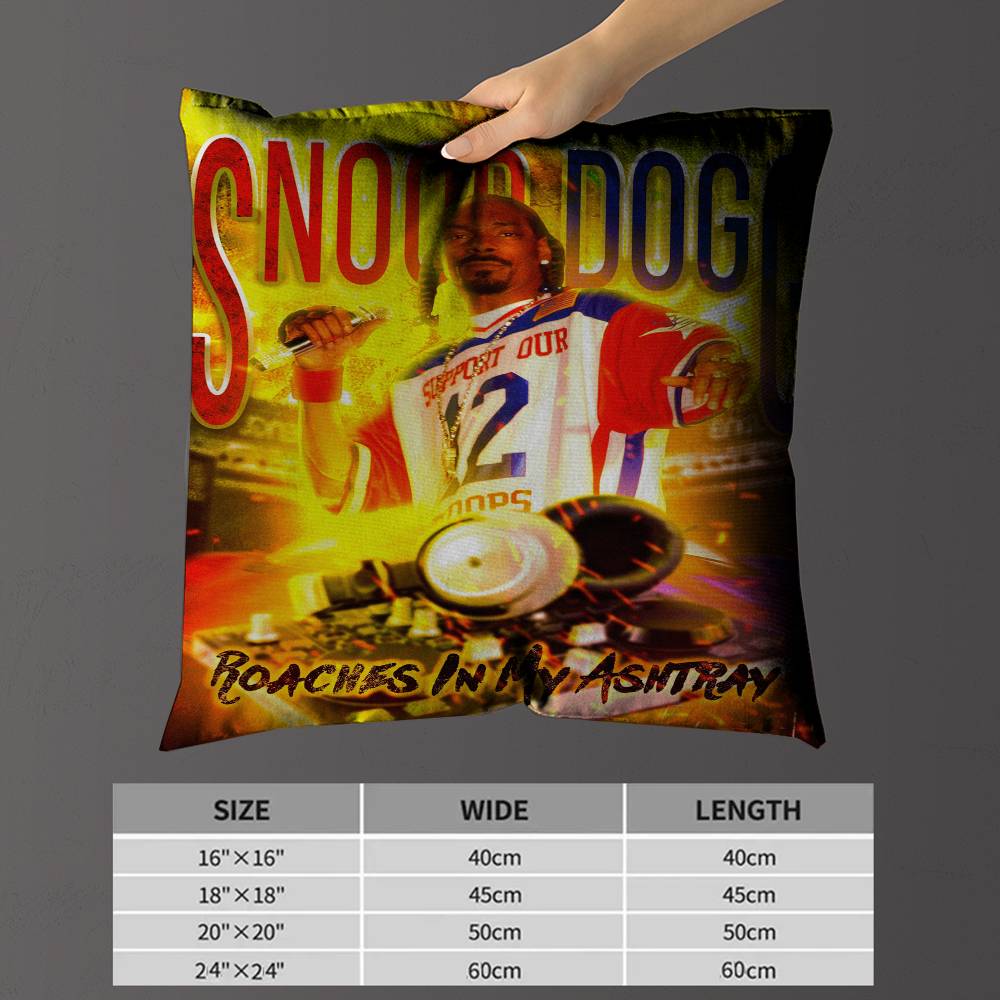 HipHop Rapper SSnoop DDogg cm Cushion Cover Pillow Cover Decor Pillowcase Home Pillowcase for Couch Pillow