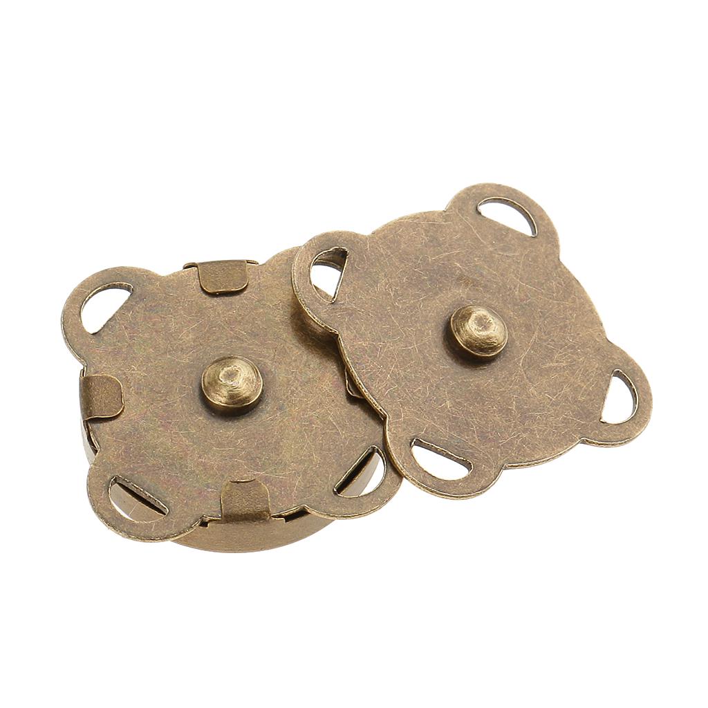 Магнитные застёжки для сумок диаметром 18 мм, 10 штук в наборе