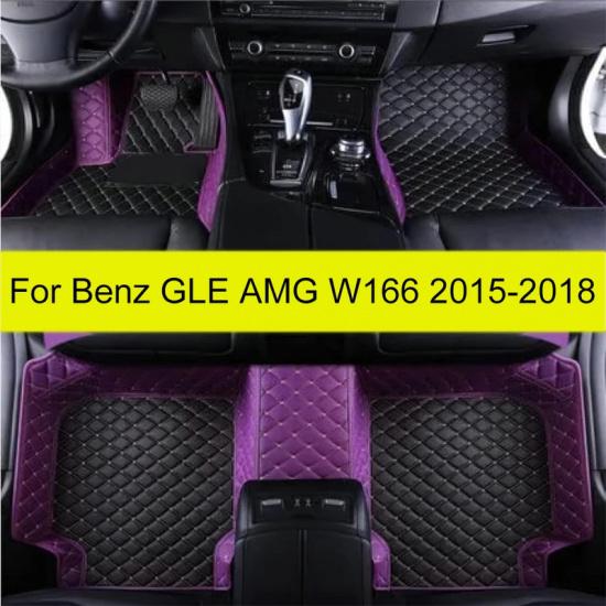 Автомобильные коврики для Mercedes Benz GLE AMG W166 53 63 63S 2015 2016 2017 2018 Коврики для ног Ковер Чехол Аксессуары для интерьера