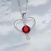 I Love You Mom" Heart-shaped Delicate Pendant Mother's Day Gift Necklace