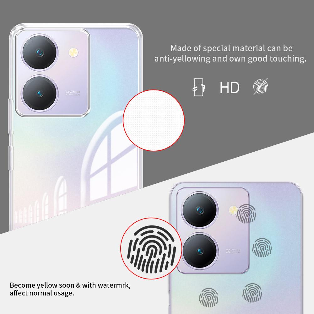 Для Vivo Y36 4G 5G чехол прозрачный силиконовый мягкий чехол для телефона Vivo Y36i прозрачный противоударный чехол для Vivo Y36 Y 36 V2247 V2248 Coque