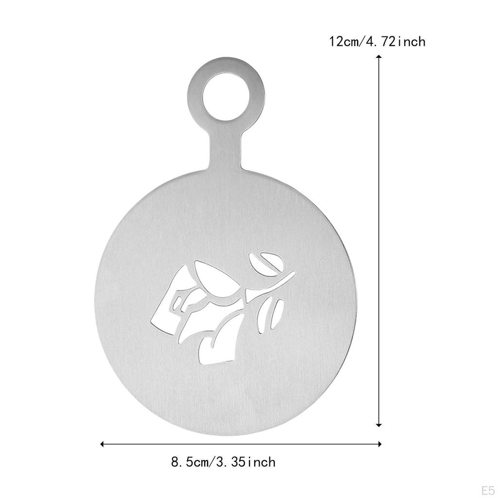 Coffee Art Template Baking Painting Mold Tools Cake Stamping Decorating Stencil for Chocolate