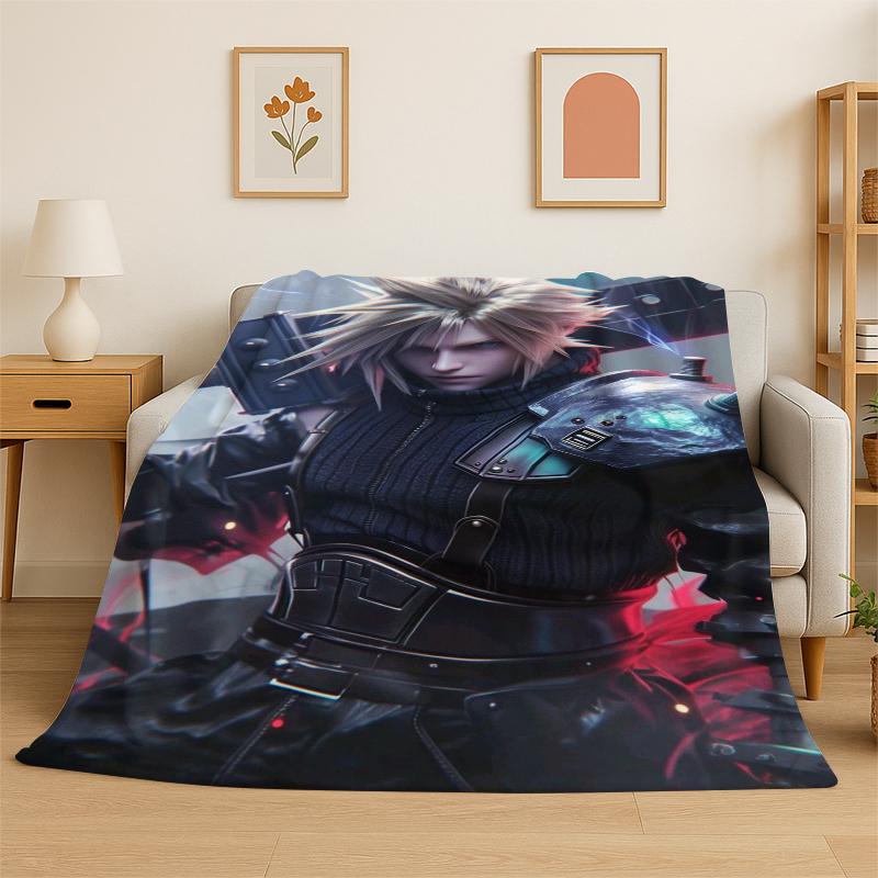 Облачная Тифа Игры Final Fantasy Сефирот Фланелевое одеяло Мягкое теплое плед для спальни гостиной кровати путешествий пикника Подарок