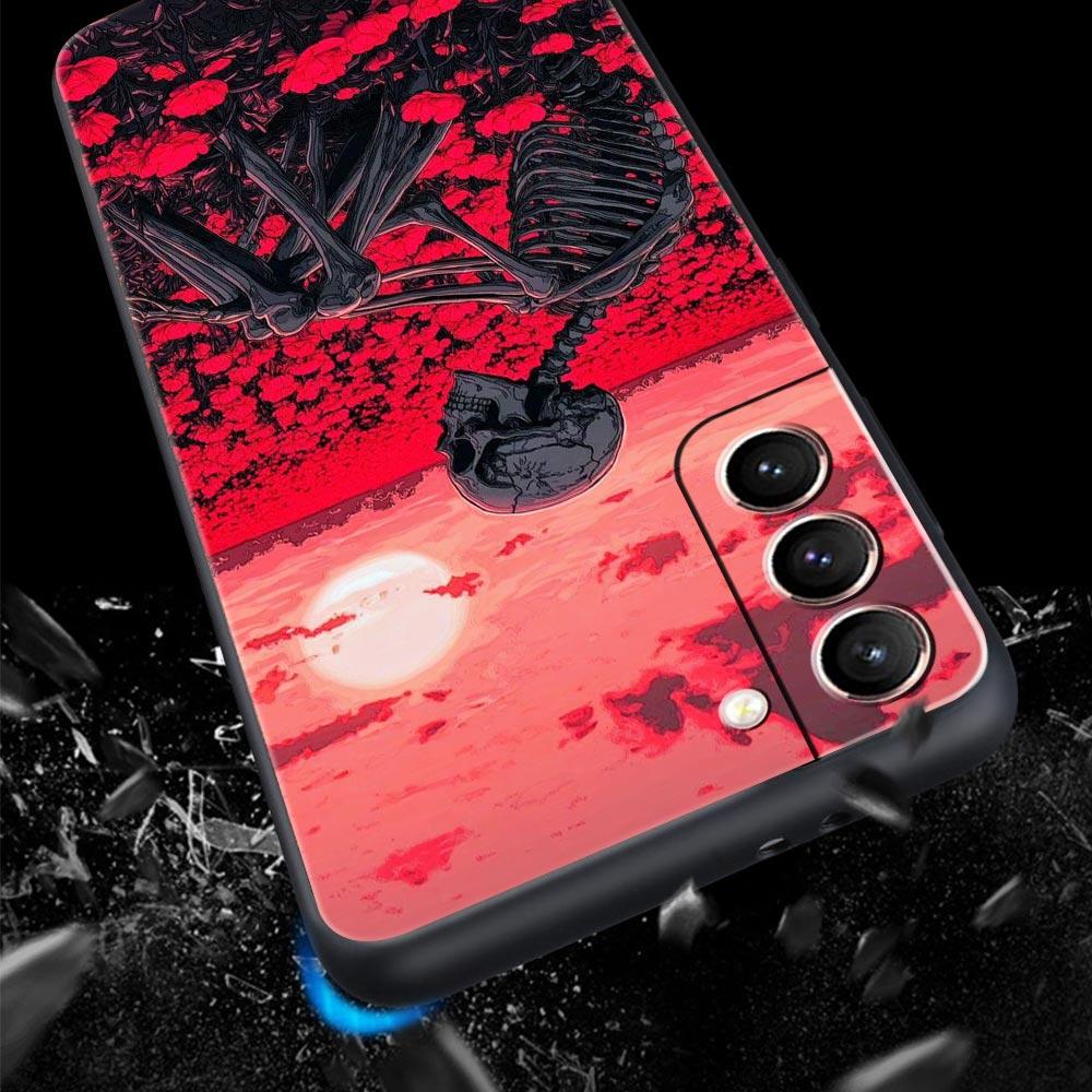 Чехол-череп для телефона Samsung Galaxy S26 S25 S24 S23 S22 S20 S21 FE Ultra S25 Edge Plus 5G Мягкий ТПУ Чехол Fundas Capas