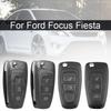 Корпус дистанционного ключа с 2/3 кнопками, черный корпус автомобильного ключа, чехол с дистанционным брелоком для Ford Focus Fiesta