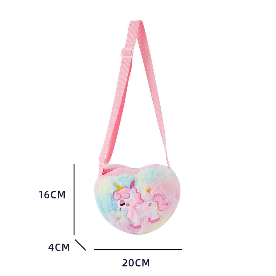 1 шт. сумка через плечо с изображением мультяшного животного-единорога для детей, милых милых животных для маленьких девочек, переносная сумка для хранения конфет
