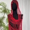 Casual Distressed Scarf Trendy Shoulder Wrap Lightweight Photography Shawl  Street Wear