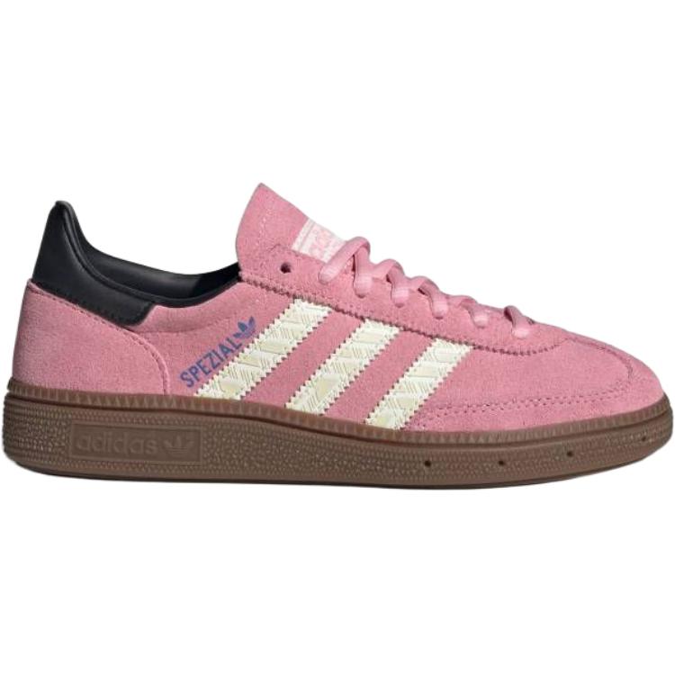 adidas Оригинальные HANDBALL SPEZIAL Кожаные Низкие Детские Скейтбордические Кроссовки Розовые Унисекс JP9564