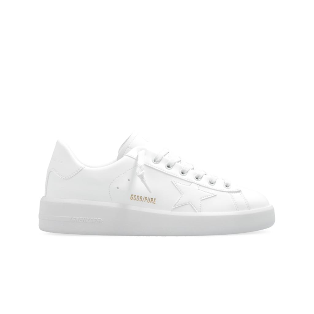 (w) Golden Goose Purestar All-white Sneakers
