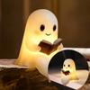 1/2 шт. Хэллоуин Милый светильник-привидение на батарейках, светящийся Хэллоуинское украшение, прекрасная фигурка привидения, светильник для спальни, кабинета, читателя