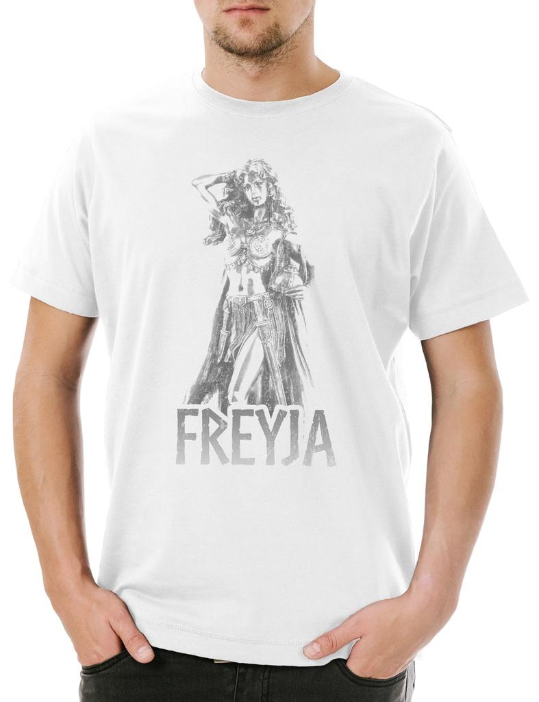 Freyja Herren T-Shirt Freya Freia Walküre Valkyrie Walhalla Odhin Wikinger
