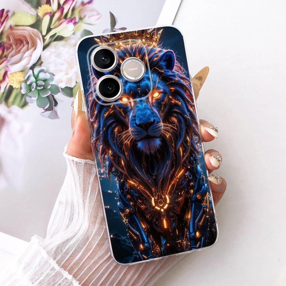 For Honor 600 Lite Honor600 2026 Cool Dragon Tiger Pattern Phone Case For Honor 600 600Lite 5G Soft Silicone TPU Cases Bumper