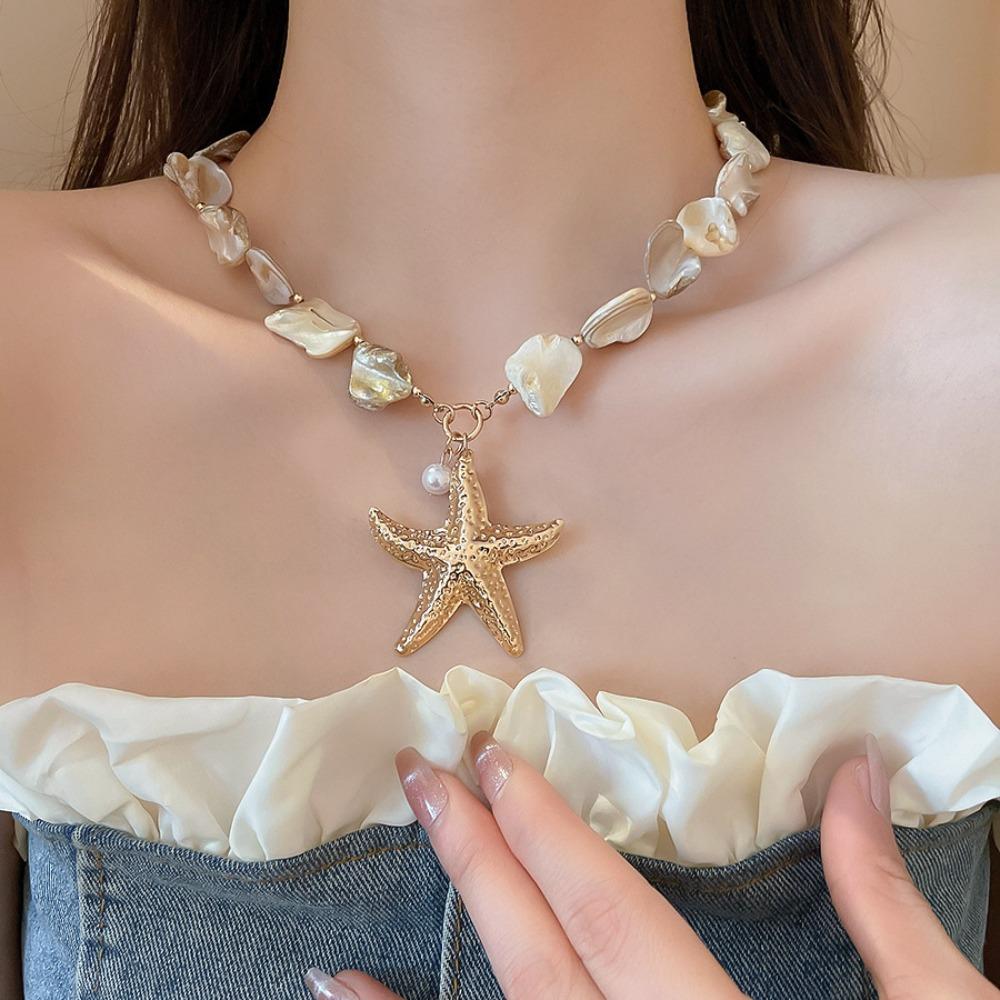 Имитация жемчуга Богемские ракушки бусины браслет украшения натуральные раковины пляжные серьги повседневные