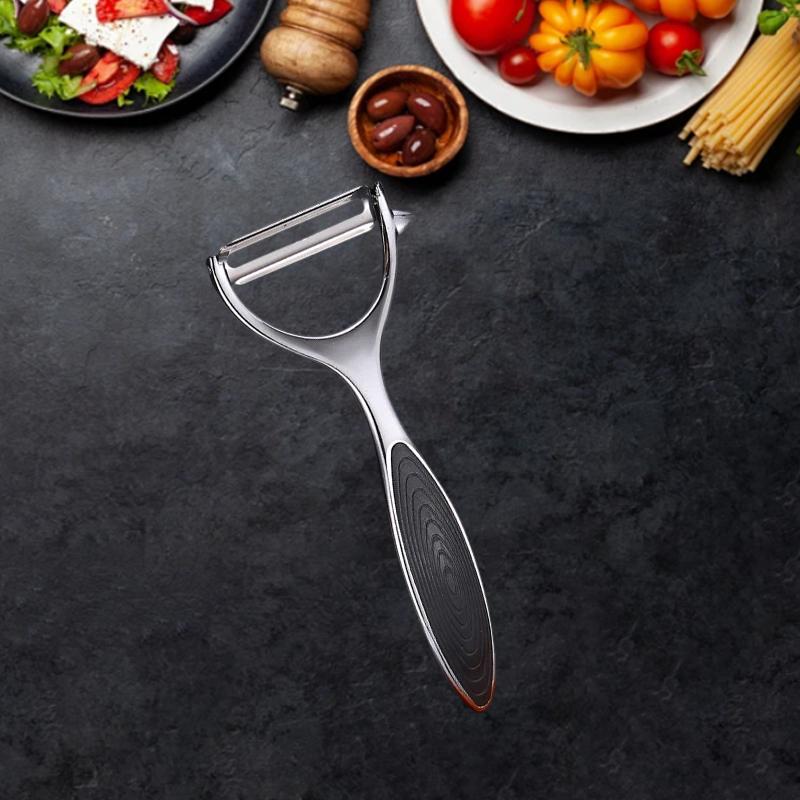 WXCOO Stainless Steel Kitchen Fruit Knife Vegetable Peeler 2-in-1 Bottle Opener Fruit Peeler for Peeling Potato Pumpkins Peeler