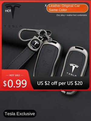 Автомобильная наклейка Специально разработана для Tesla Model S Чехол для ключей Model X Комплексная защита Чехол для ключей Автомобильный пульт дистанционного управления Металл