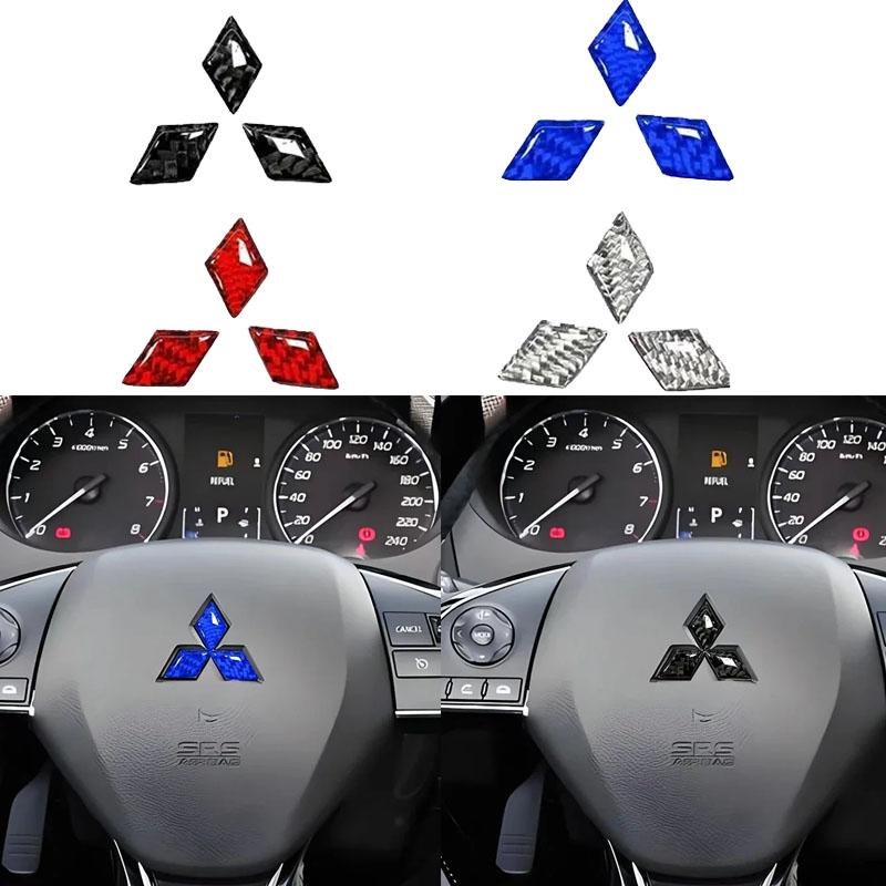 vhcp9 Epoxy Car Steering Wheel Emblem Sticker Decal for Mitsubishi ASX EVO Lancer Ralliart Montero Mirage L300 Outlander Pajero