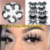 Cruelty-free Wispies Fluffies 3D  Faux Mink Lash Thick Long False Eyelashes Eyelashes Extension