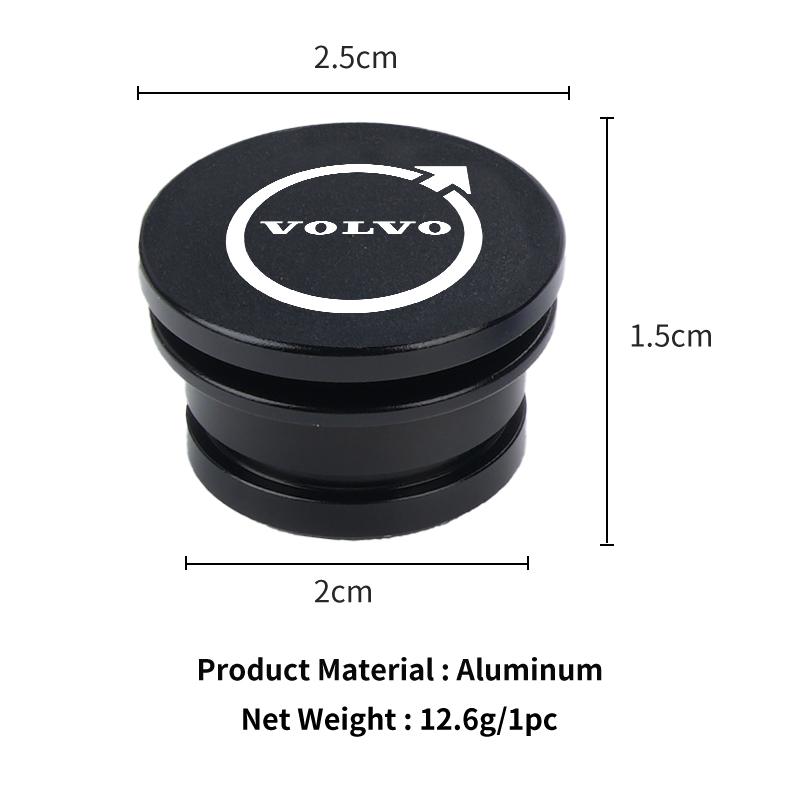 cujgl8 Metal Car Cigarette Lighter Cover Decorative Cover DustProof Dust Cover Auto Accessories For Volvo XC60 S60 V70 XC90 S70 XC70