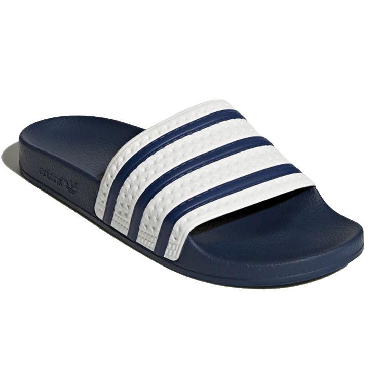 adidas Кроссовки унисекс Adilette Slide Adi сине-белые G16220