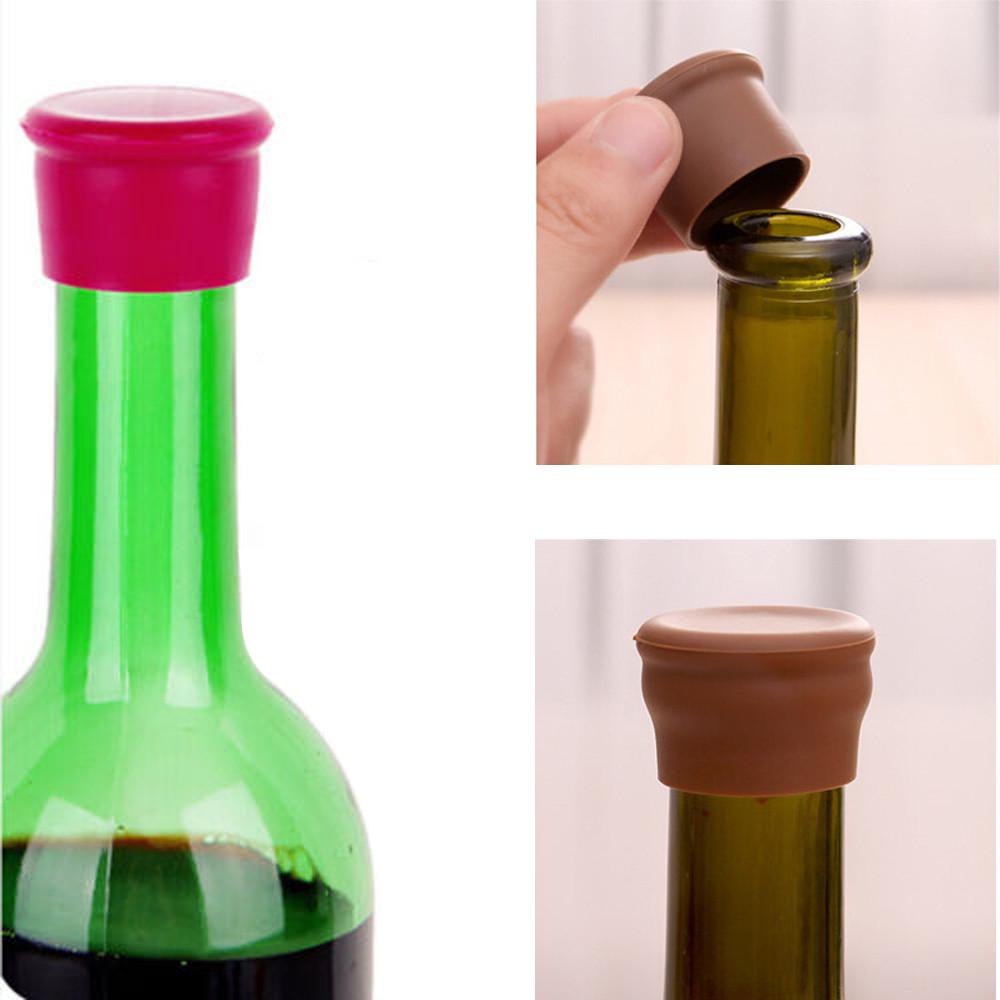 Reusable Silicone Wine Beer Top Bottle Caps Stopper Drink Savers Sealer Best