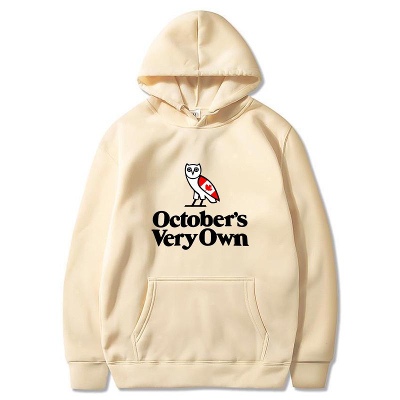 OVO Canda Heritage Толстовки Мужская Мода October's Very Own Принтованные Свитшоты Женские Повседневные Худи Пуловеры Уличная Одежда Харадзюку