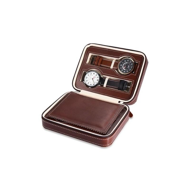 Slot Travel 48 Watch Box Superior Pu Leather Storage Case Display Hot Organizer