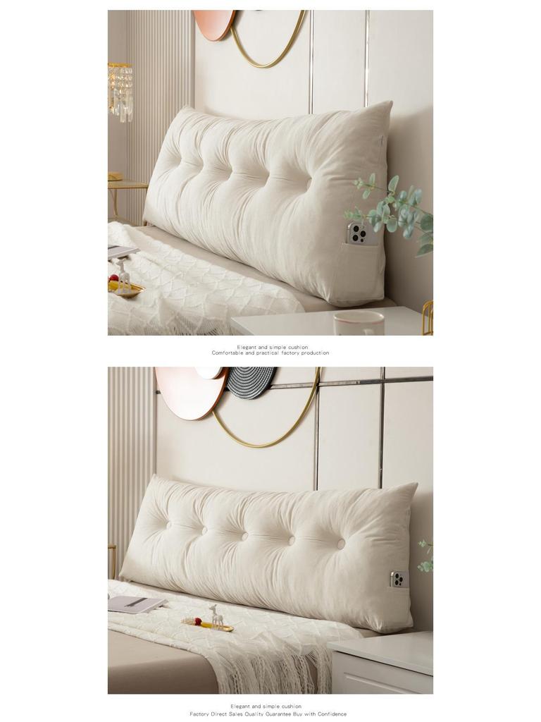 Треугольная подушка для изголовья - Большая мягкая спинка для общежития или спальни.