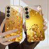 Золотой символ богатства Для Samsung Galaxy S26 S20 FE S21 Ultra S23 Plus S24 Ultra S25 S21+ S22Plus S26 S24 Золотой стеклянный чехол для телефона