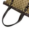 GUCCI 141470 GG pattern canvas Abbey Tote Bag Brown canvas Women Used