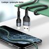 Usams Kabel Pleciony U55 2A Lightning Czarny/Black 1M Sj448Usb01 (Us-Sj448)