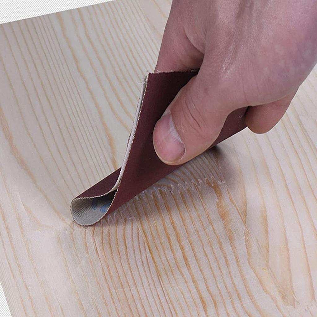 4 Grits Sandpaper Rolls Long Abrasive Sand Paper Rolls with Dispenser for Woodworking Metal Polishing 120 180 360 600 Grits Per Roll 6 Meters